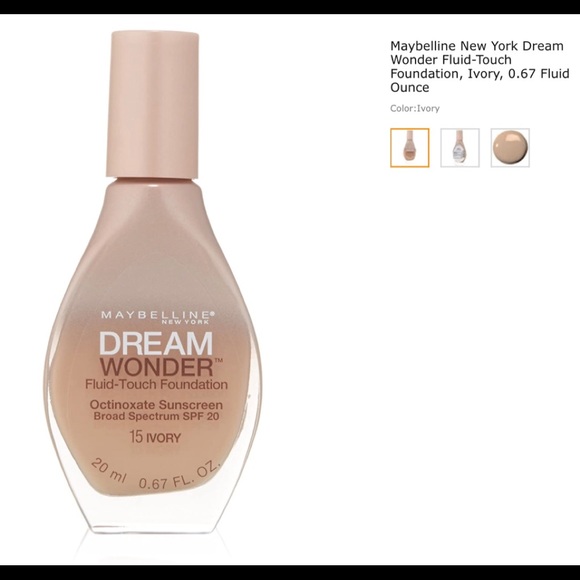 🤎NEW Maybelline Dream Wonder Fluid-Touch Foundation🤎 - Picture 2 of 7
